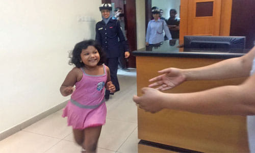 Indian born girl rescued in bahrain 