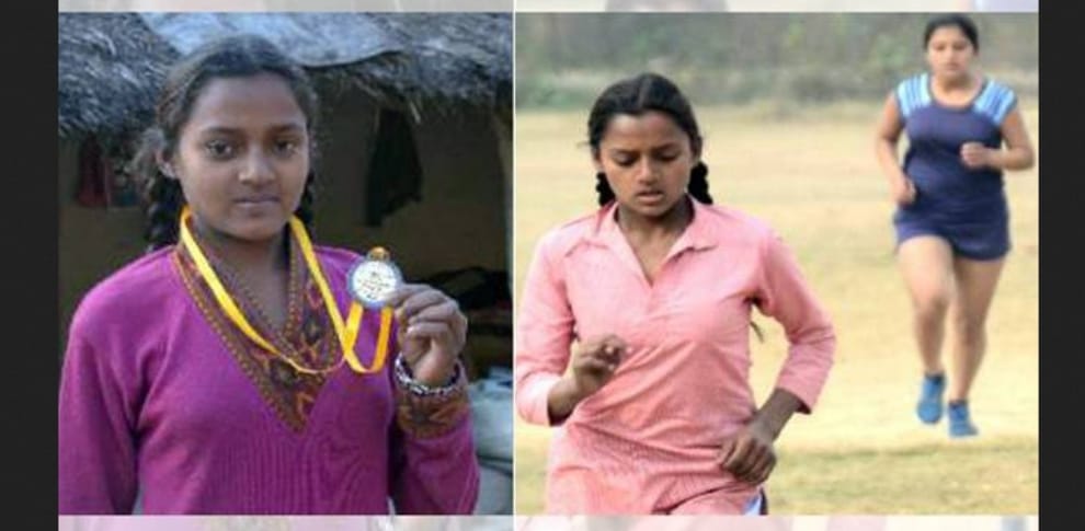 Baksho Devi Won Gold Medal in 3000 Meter Race.