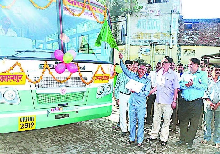 direct bus service to Anand Vihar and Moradabad, 