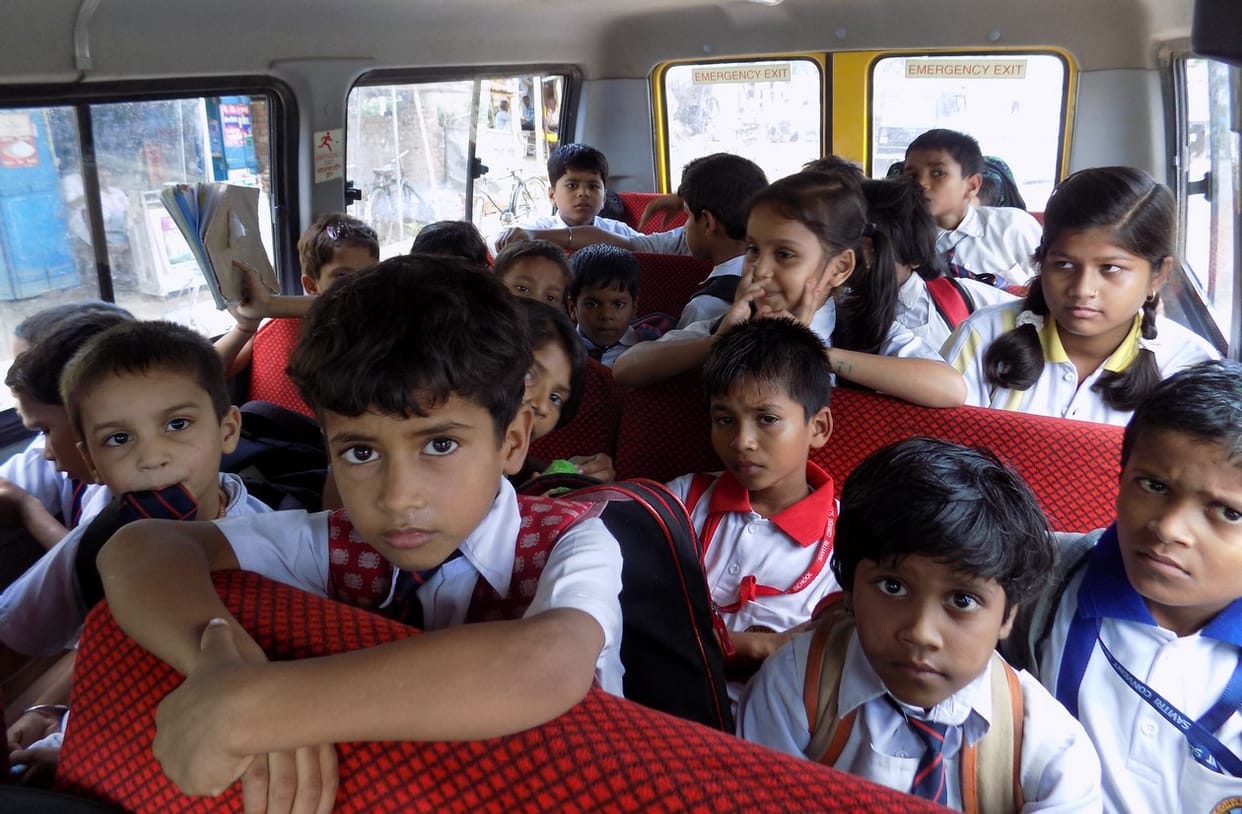 Fitness running 36 school vehicle without notice, tucked up action