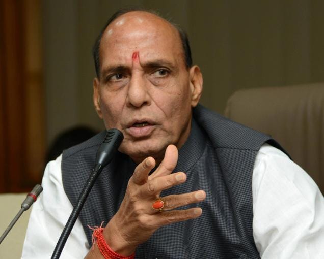 Rajnath Singh reviewed the situation in Kashmir valley