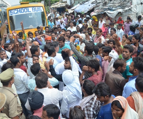  Ruckus in Kanpur after an alleged commits suicide.