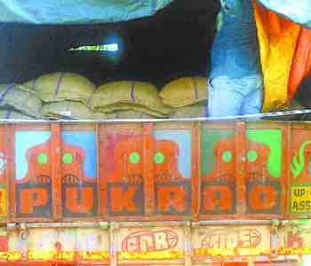 391 sack official grain caught by the police 