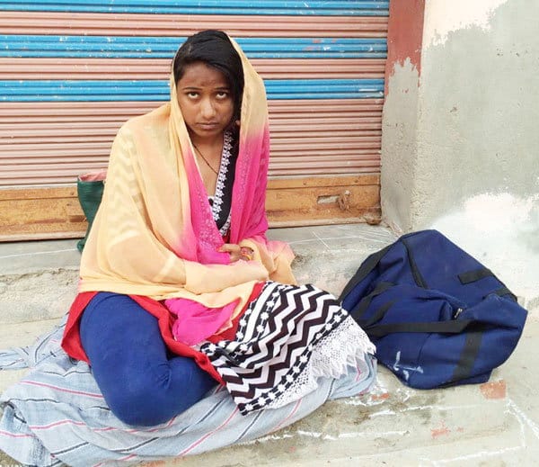 protest, married lady protest, married lady protest outside his husband house at fatehabad