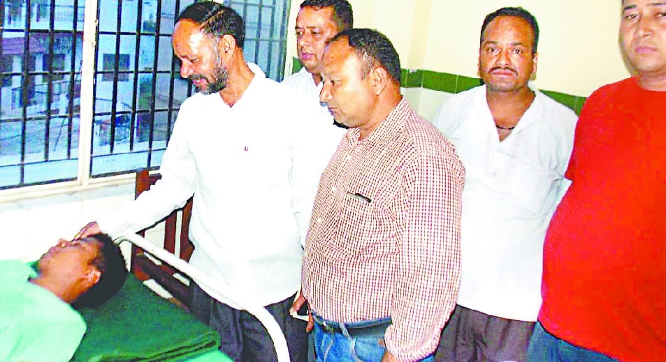 Injuring three villagers were attacked by pig