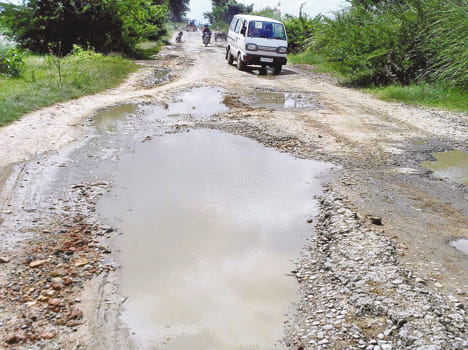 bad road conditio causes less growth