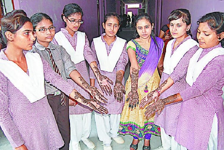 Boom the Teej festival in schools