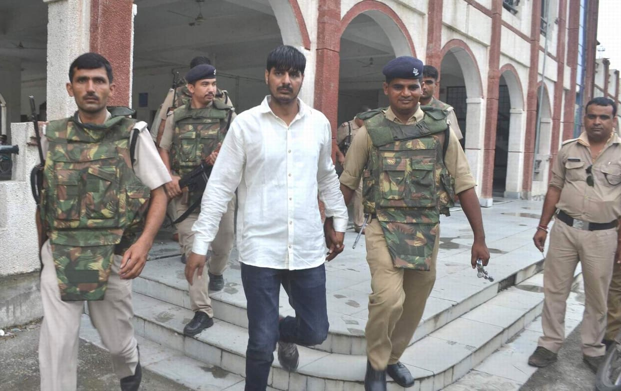 Cheenu pandit brought under tight security in roorkee court
