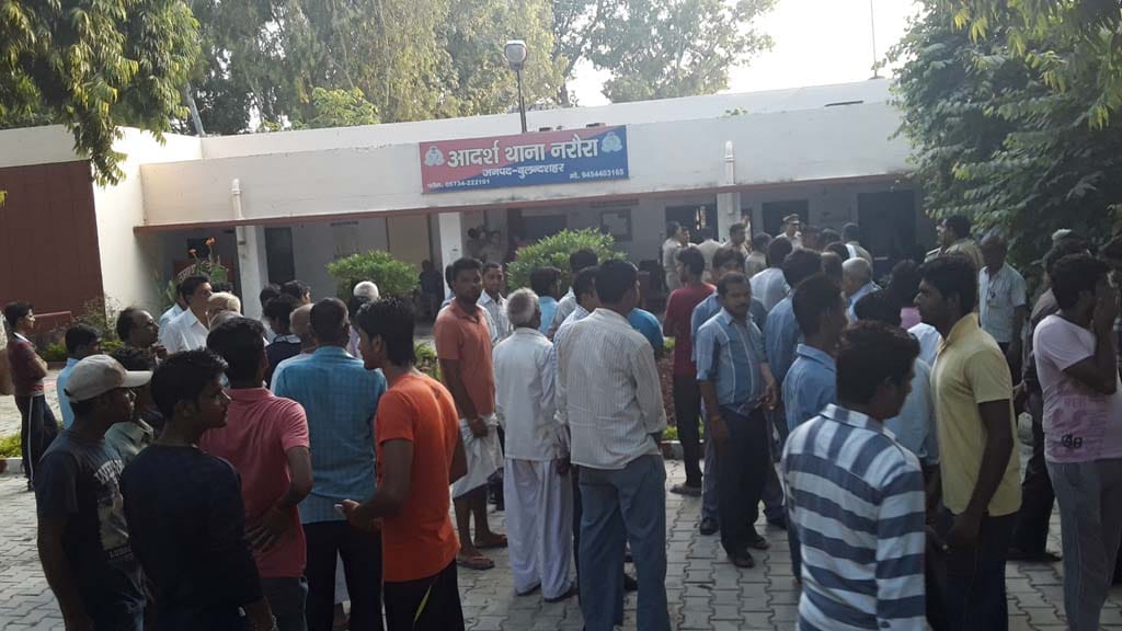 Three, including a father and son beaten up, police cordon in protest