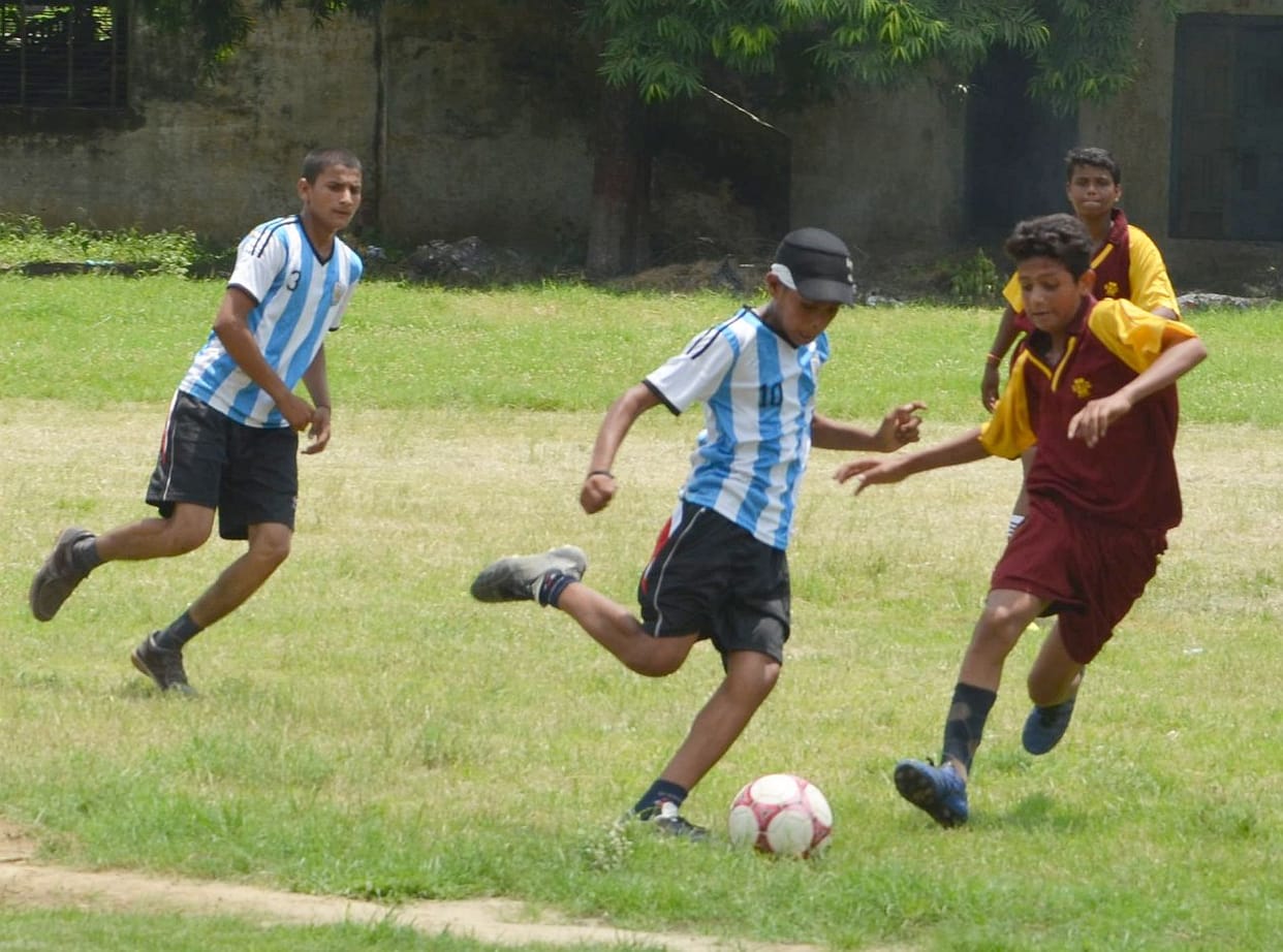 Divisional Subroto Cup football match.