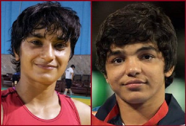 haryana wrestlers sakshi malik, vinesh phogat and babita phogat take off for rio olympic