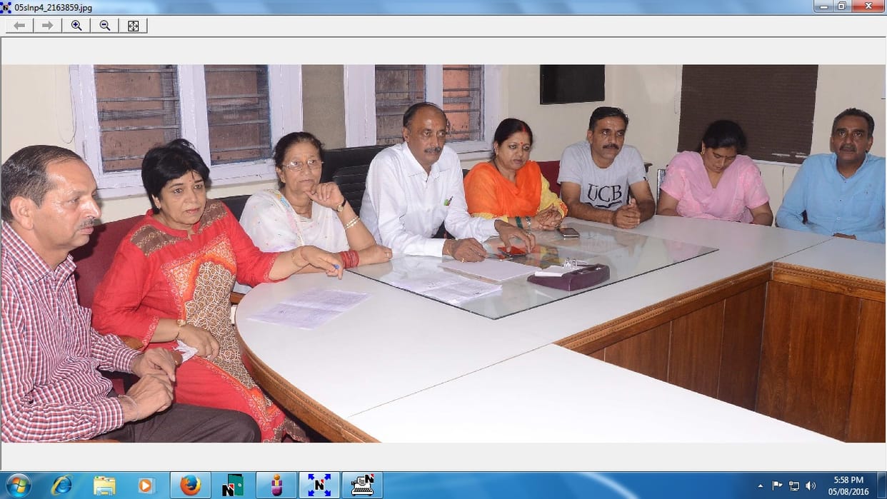 meeting on water problem in solan