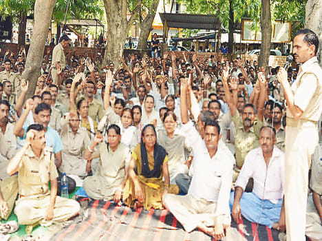 Home Guard stood on the protest, will now route march