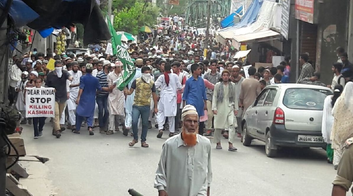 violence protest in rajouri