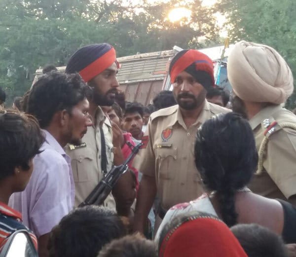 truck crushed people sleeping in slum on road in kapurthala, two people died