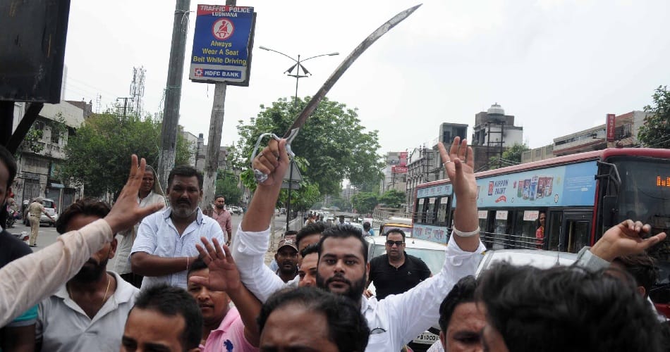  Valmiki samaj protest at ludhiana, demand to Ban 'The Legend of Michael Mishra' film In Punjab,
