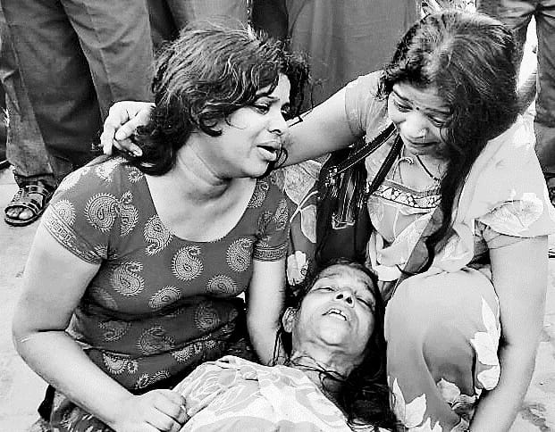Women had burned to her husband 