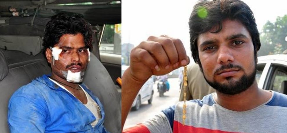 dairy operator catches chain snatcher and beaten him up