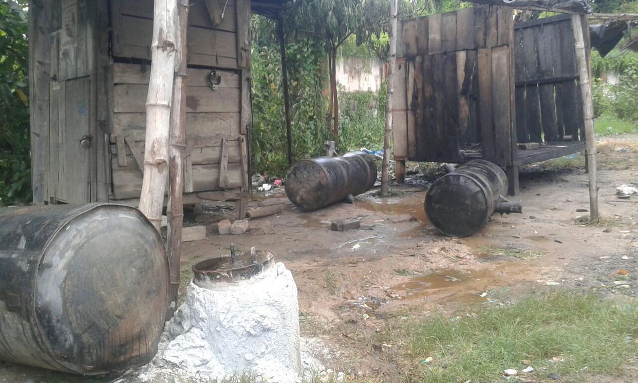 diesel tank cracked during welding, three scorched