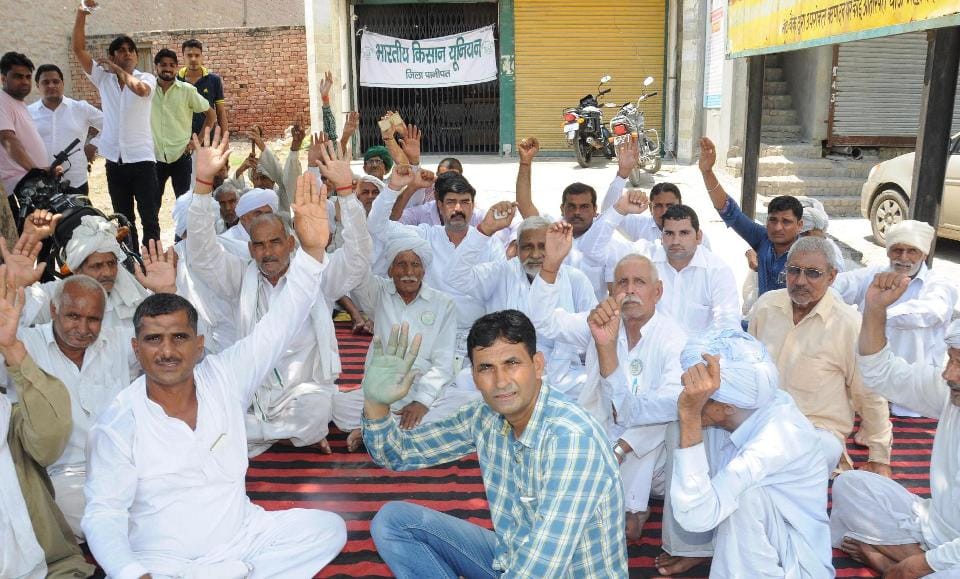 farmers, bank, outrage, panipat