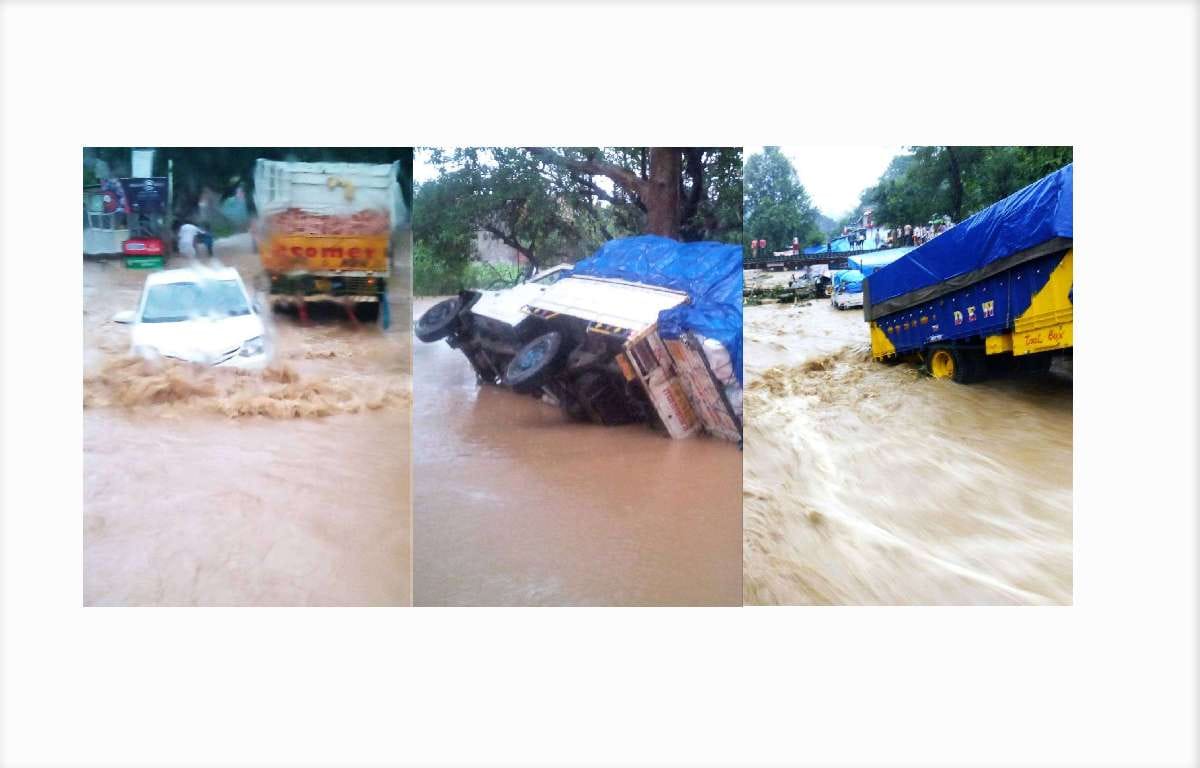 Heavy Downpour lashed Kangra distt and other parts of Himachal Pradesh