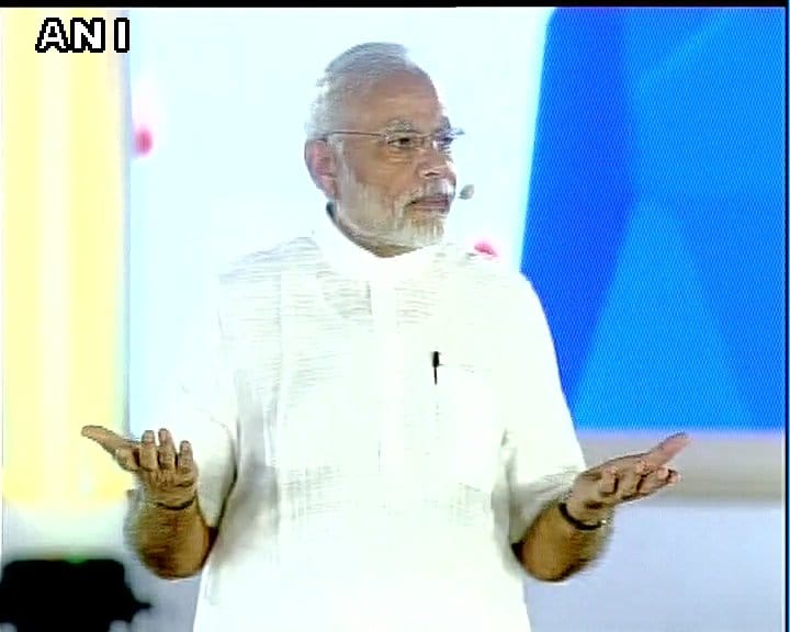 Live Narendra Modi first townhall