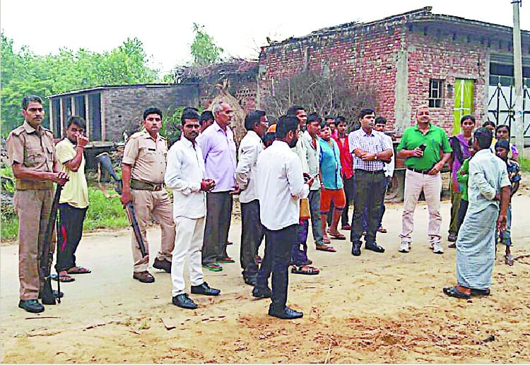 Open defecation free village