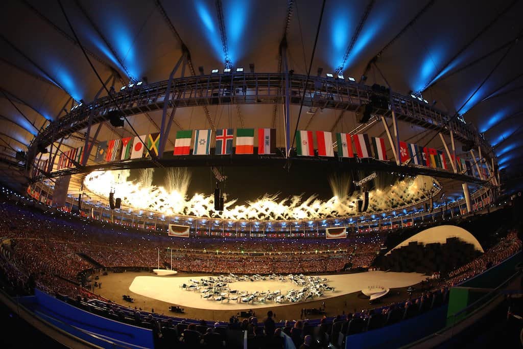 Rio olympics with glittery ceremony in Brazil