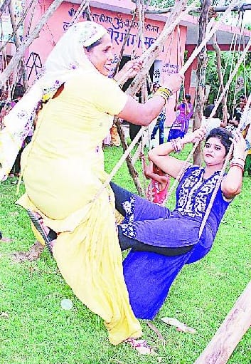 Teej Festival Mangl song sung by women