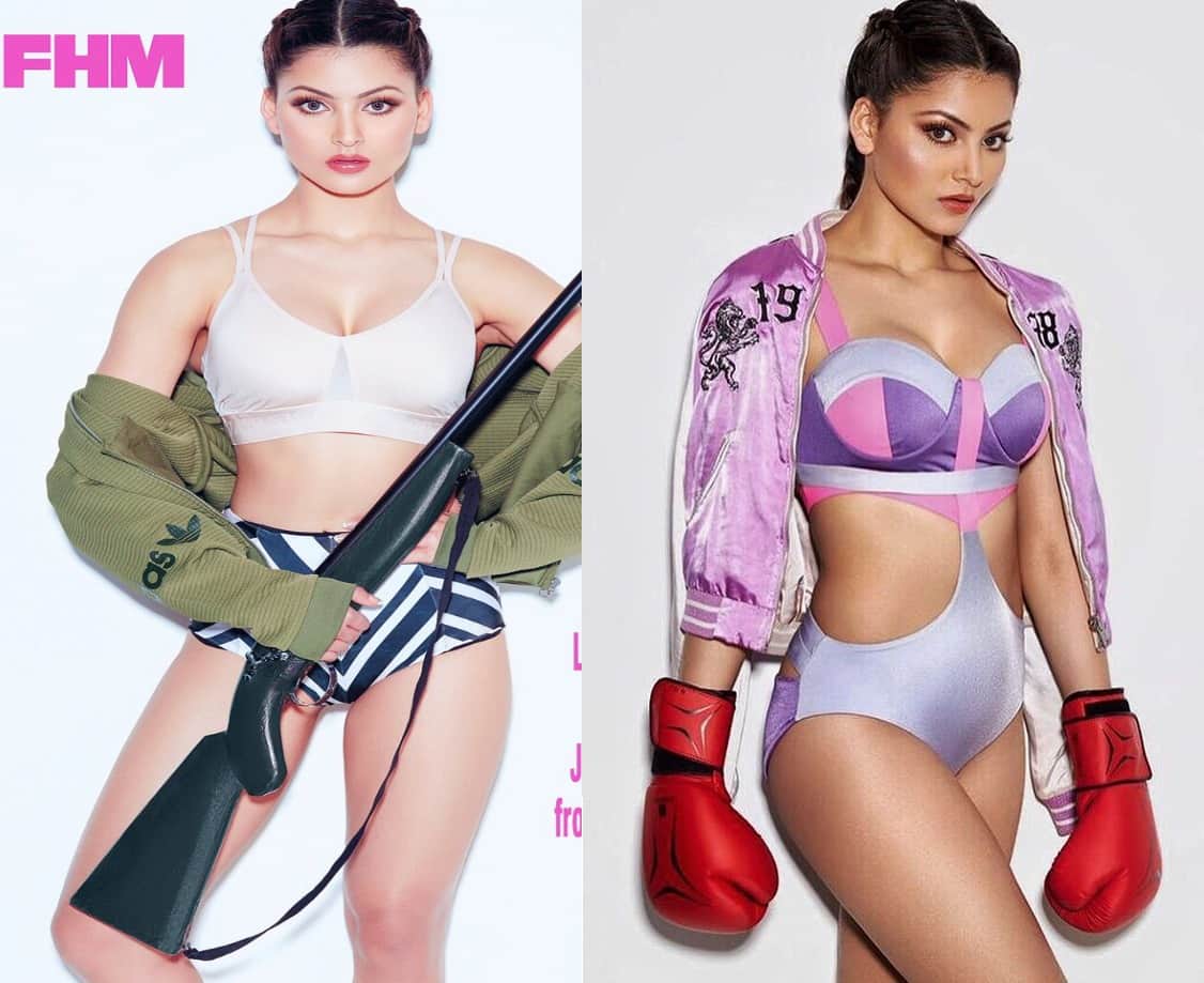 bollywood actress urvashi rautela photo shoot for fhm magazine.