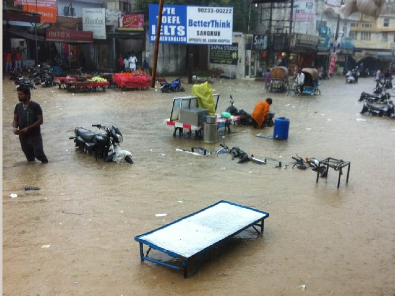  Heavy rain in Sangrur, nearly a half-hour rain, waterlogging in the city, Sangrur