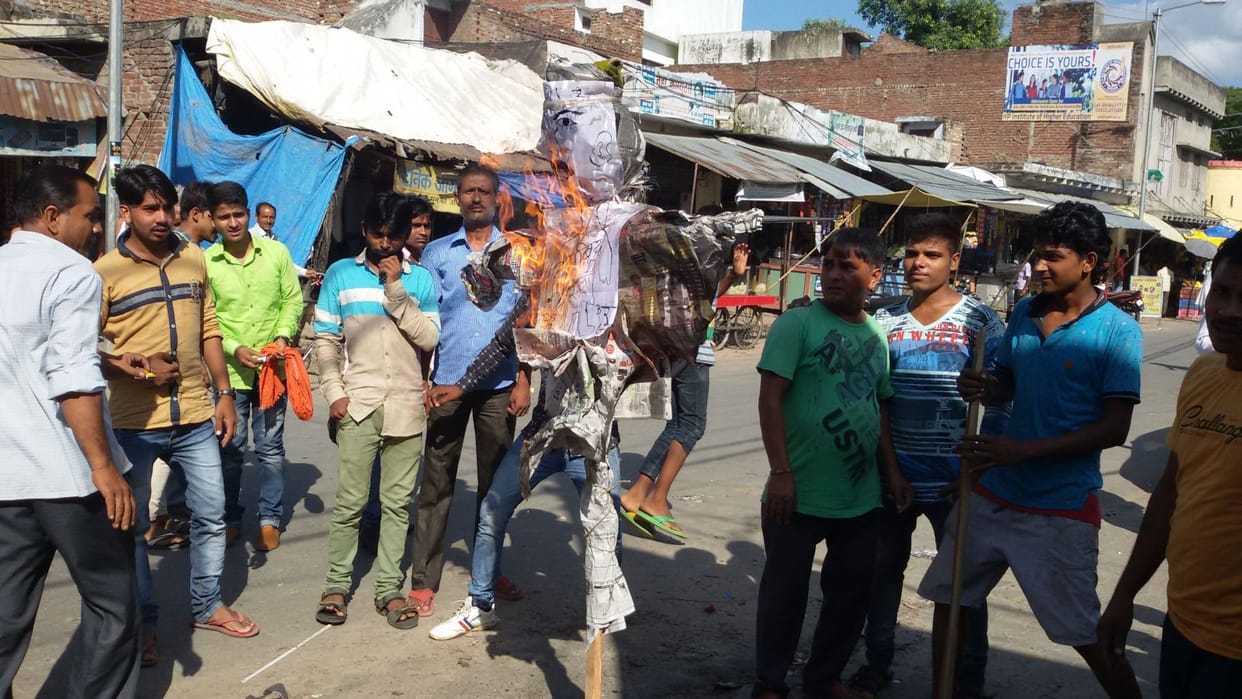City legislators were burnt in effigy