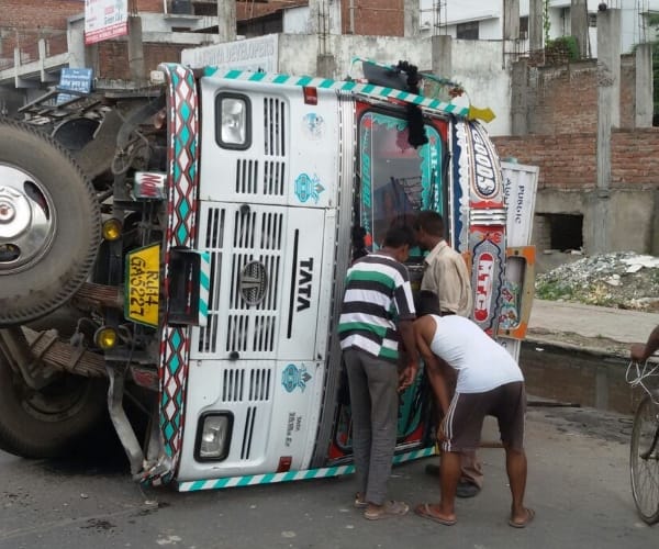 Accident in telebagh in Lucknow.