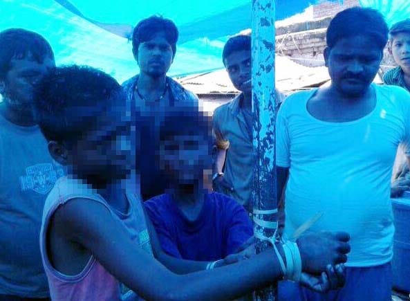 Children beaten, shackled in suspicion of theft, one arrested