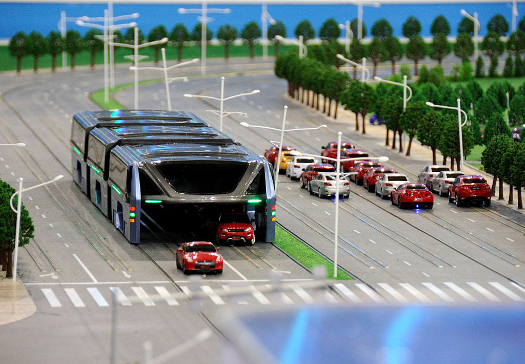 China First Transit Elevated Bus TEB one catches PMs eyes