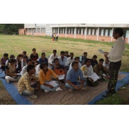classes under trees in A Grade college, Hisar