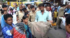 Father of minor disputes dragged into a police station , broke the back of the innocent