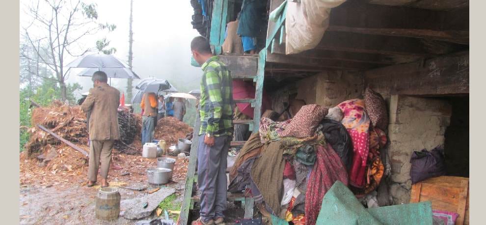 fire breaks out in gaushala one died
