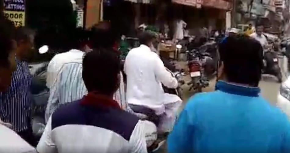 bjp minister anil vij break traffic rules by driving activa without helmet in ambala