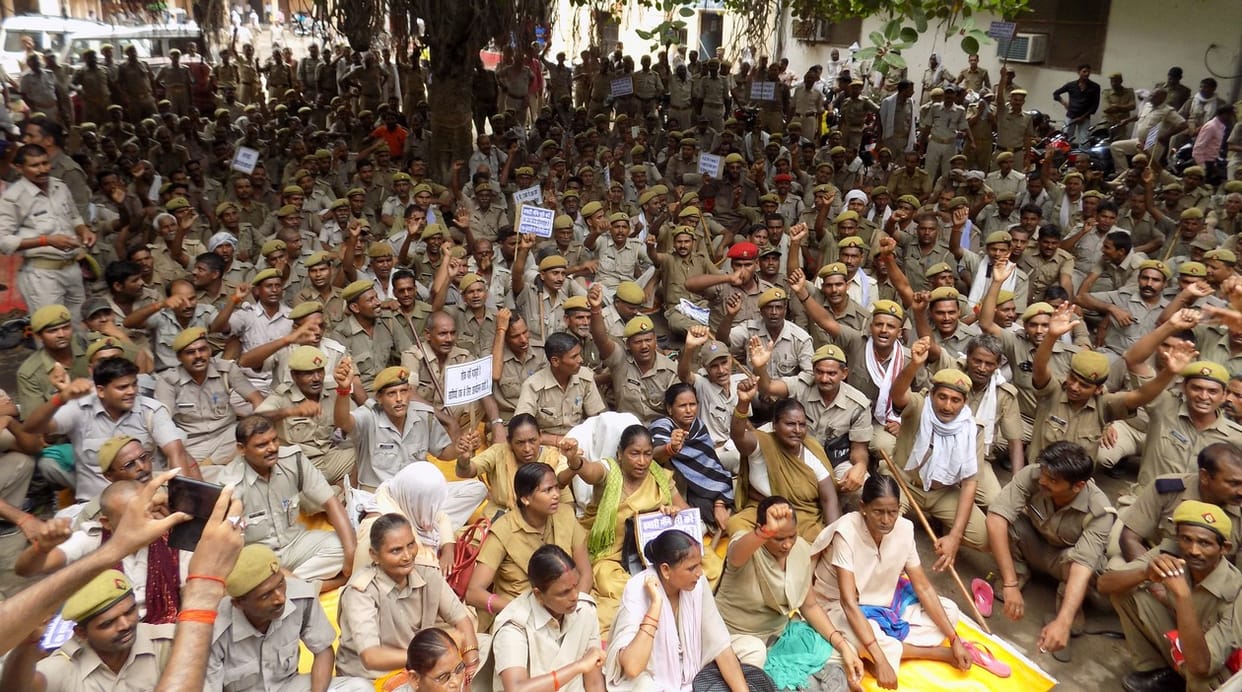 Home Guards carried out the procession 