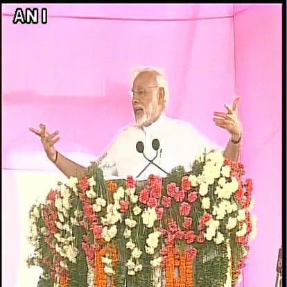 Narendra Modi launches Mission Bhagiratha in telangana