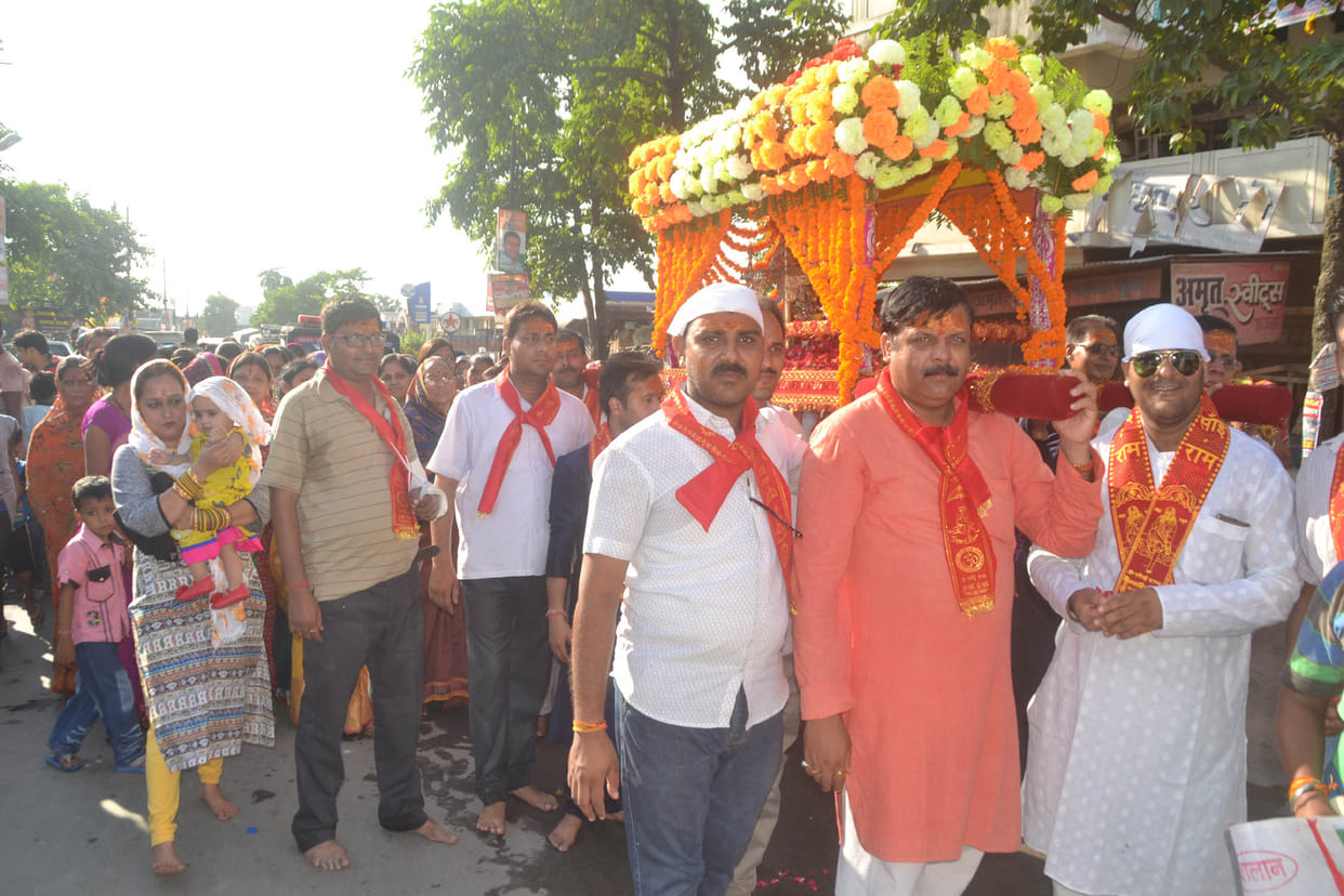 The procession was taken out of Sai Baba