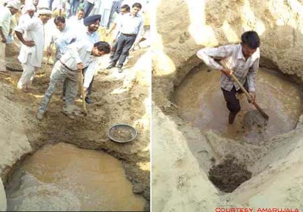 problem in saraswati river digging in yamunanagr, reason is very sensational
