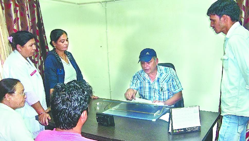 District hospital made daughter son