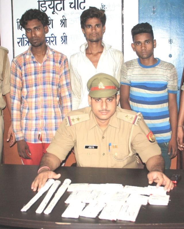 Smash-stealing crooks arrested three trains