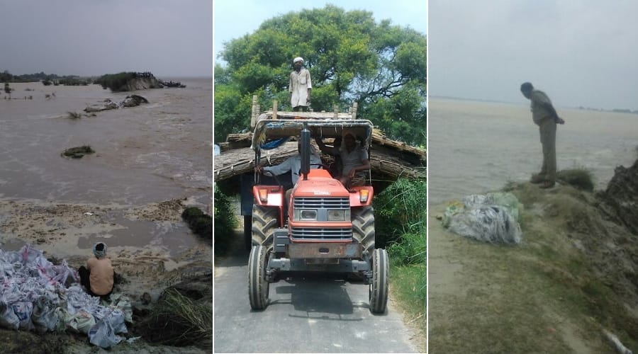 water level rises in ghaghra river