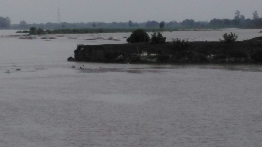 Ghaghra  again in spate