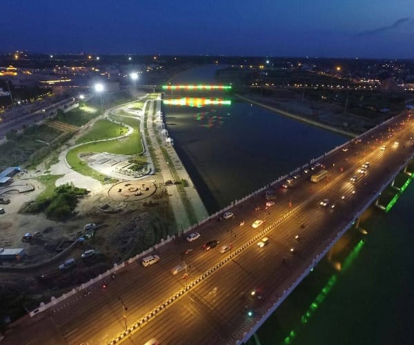 bank of river gomati of Lucknow.
