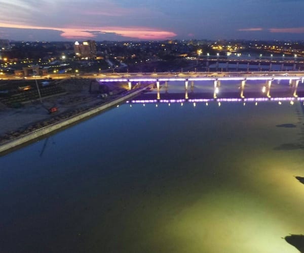 bank of river gomati of Lucknow.