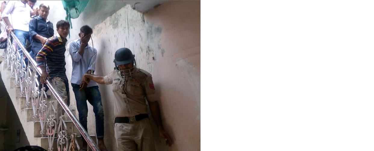 kabir basti case, attack on youth, city police search campaign, fatehabad